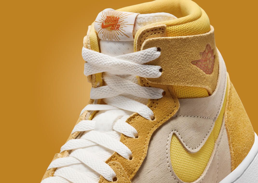 Air Jordan 1 High Zoom CMFT 2 Yellow Ochre (W) Tongue