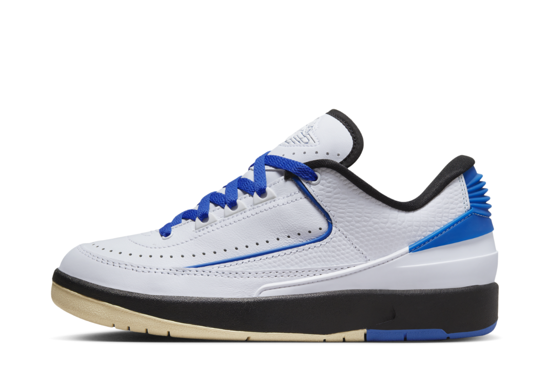 Air Jordan 2 Retro Low White Varisity Royal (W) Lateral