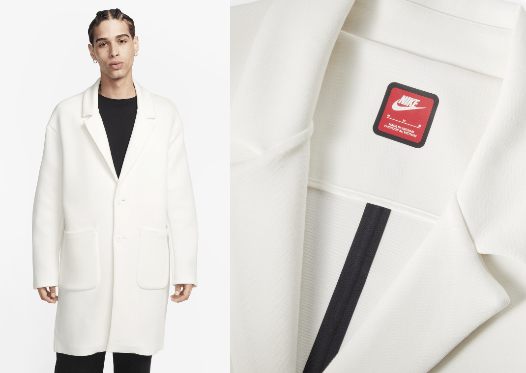 Nike Sportswear Tech Fleece Reimagined Men's Loose Fit Trench Coat Sail