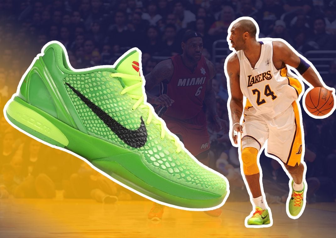 Kobe Bryant in the Nike Kobe 6 Grinch