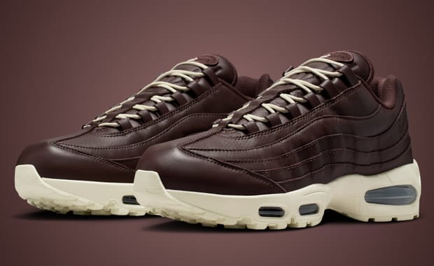 The Latest Big Bubble Nike Air Max 95 is Draped in Luxurious Brown Leather