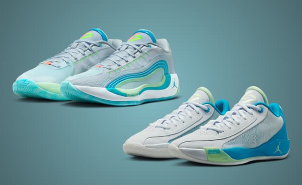 Jordan Luka 4 and Luka .77 Football Grey Laser Blue