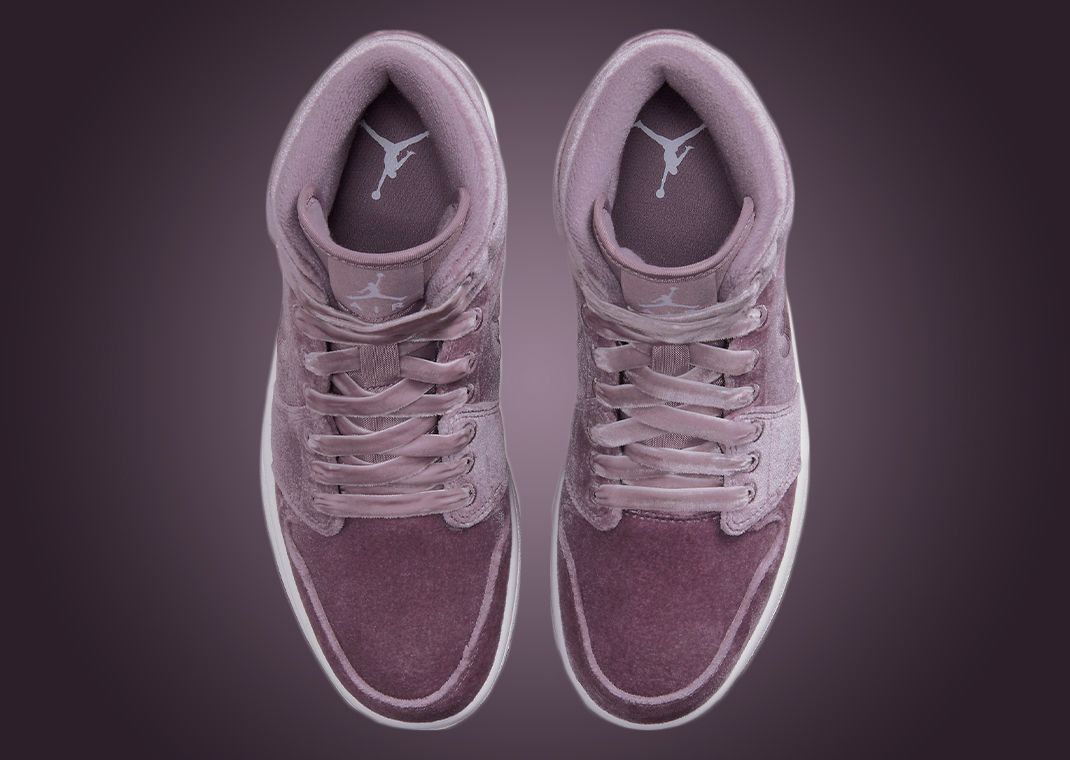 Purple Velvet Covers This Air Jordan 1 Mid