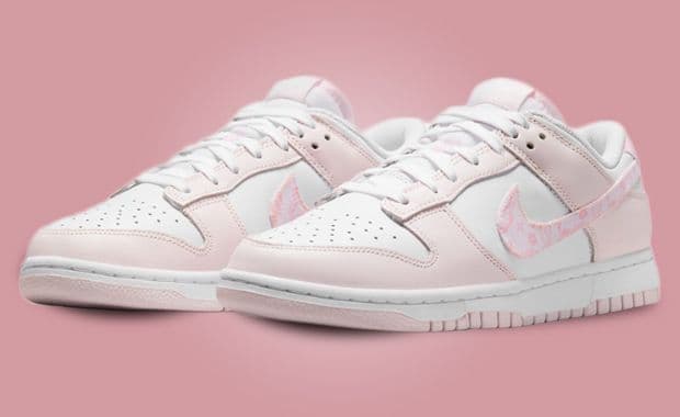 Pink Paisley Print Accents This Nike Dunk Low