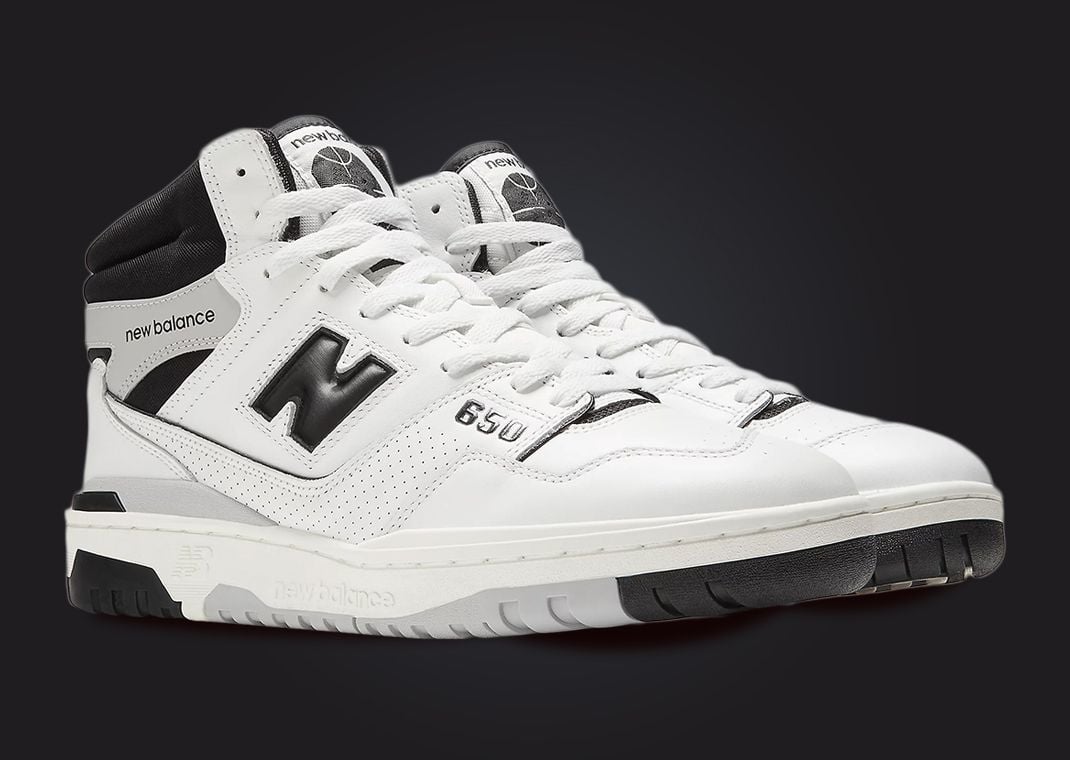 New Balance 650 White Black Raincloud