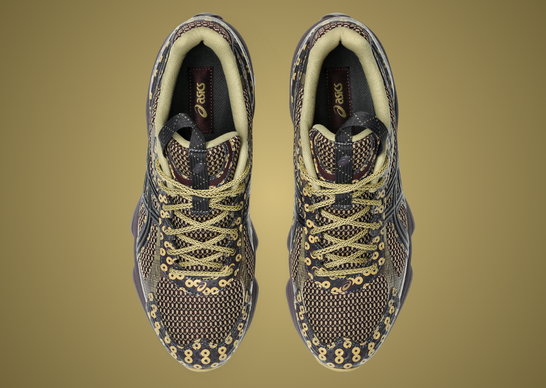 Kiko Kostadinov x Asics US7-S Gel-Kinetic Fluent Brown Yellow - Top
