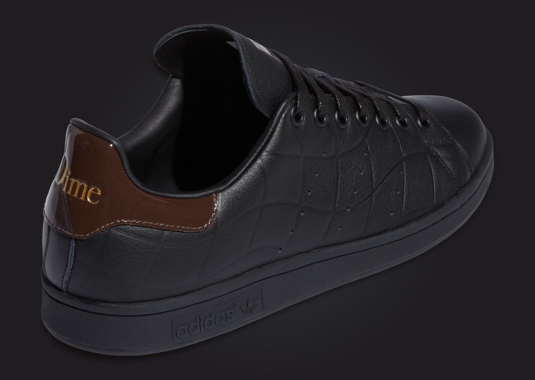 DIME x adidas Stan Smith Core Black Heel Angle
