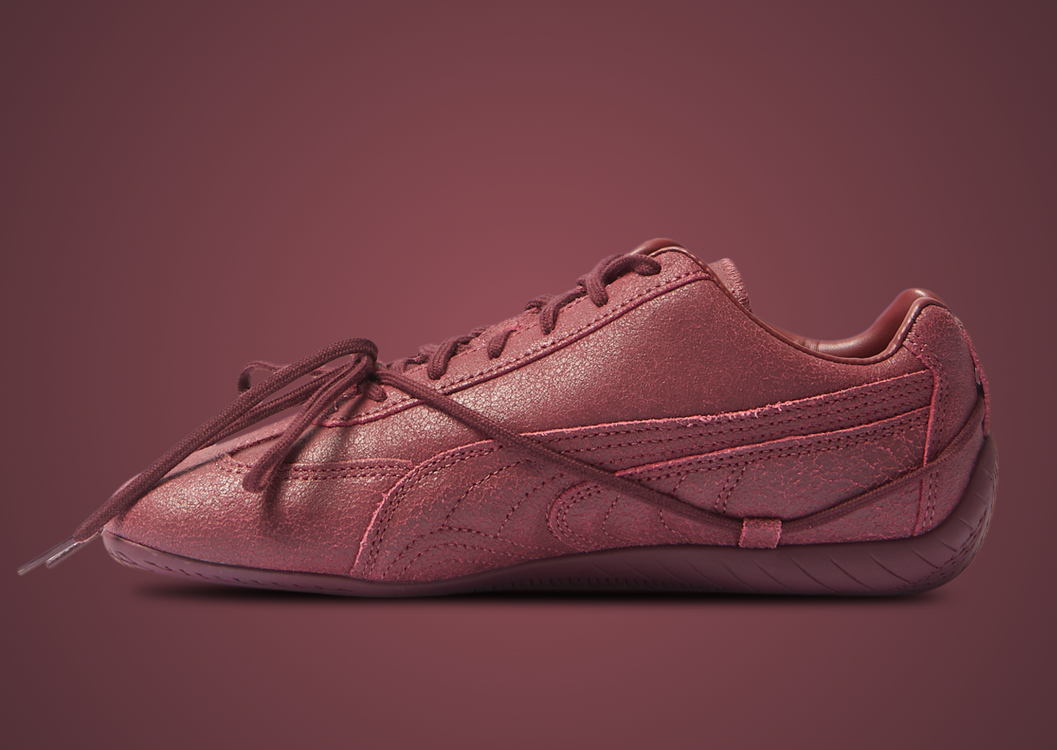 Rose x Puma Speedcat Vintage Burgundy - Medial