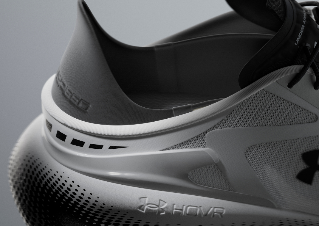 Under Armour ECHO White Black Heel Detail