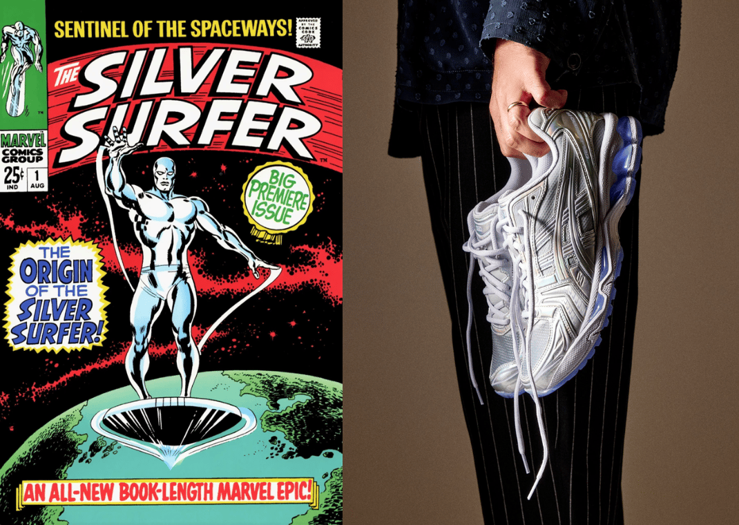 Kith x Marvel Supervillains x Asics Gel-Kayano 14 Silver Surfer