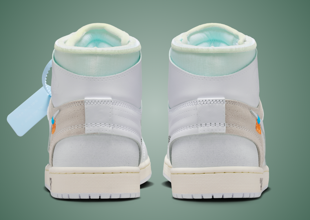 Virgil Abloh Archives x Air Jordan 1 Retro High OG Alaska Heel