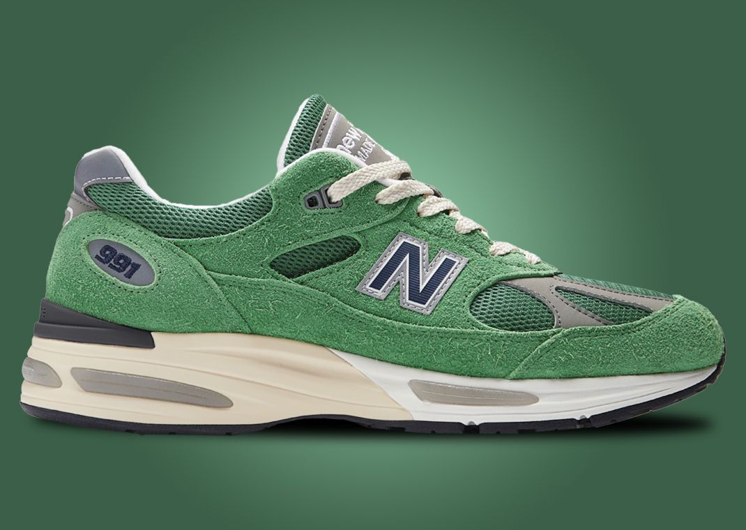 New Balance 991v2 Made in UK Mineral Green Lateral
