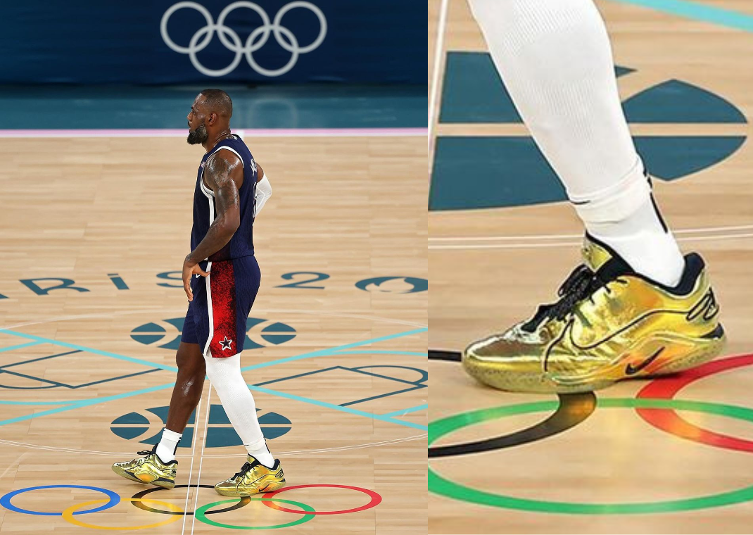 LeBron James Debuts Nike LeBron 22 Gold Medal PE During Olympic Win