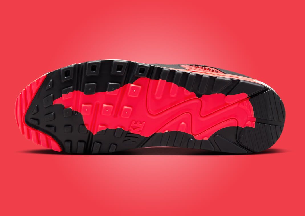 靴 Nike Air Max 90 GORE-TEX \"Bright Crimson FD5810-101 Nike Air Max 90 GORE-TEX Bright Crimson (Men's