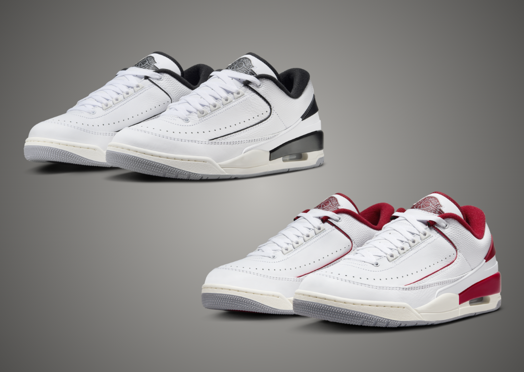 Air Jordan 2/3 White Varsity Red & White Black