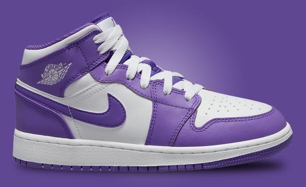 The Air Jordan 1 Mid Purple Venom Will Be A Kids Exclusive