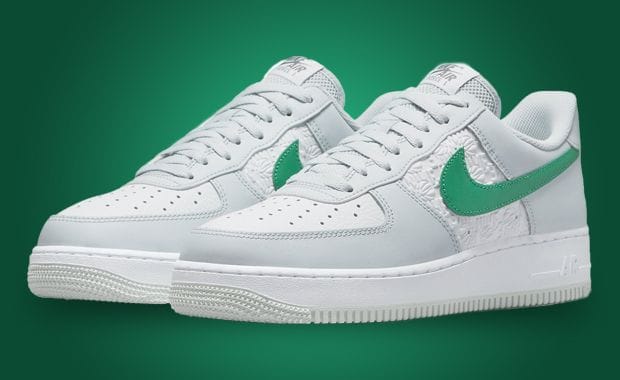 Intricate Paneling Decorates The Nike Air Force 1 Low Hoops