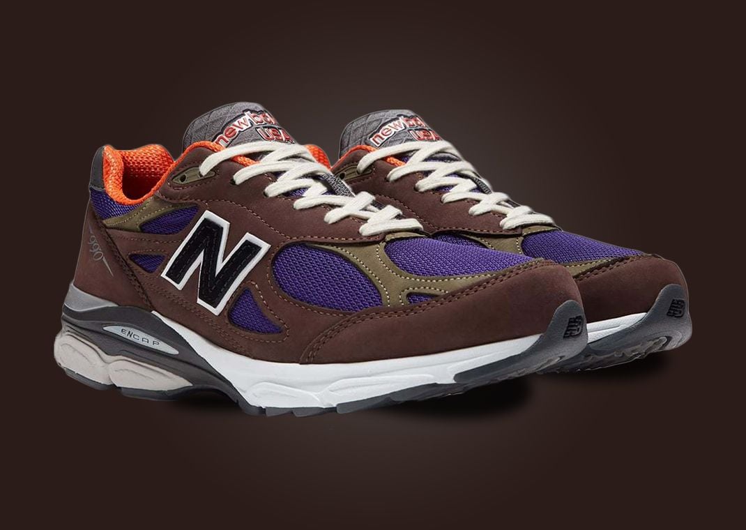 New Balance 990v3 Made In USA Brown Purple