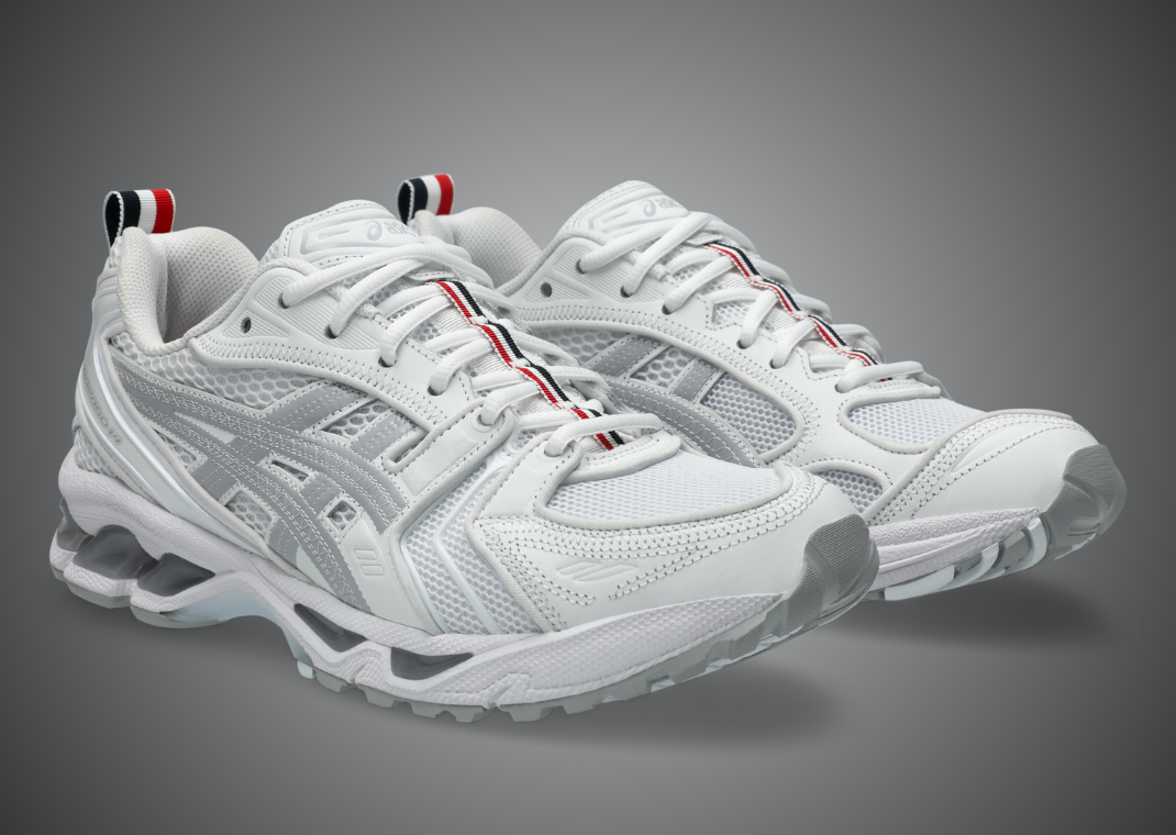 Thom Browne x Asics Gel-Kayano 14 White - Angle