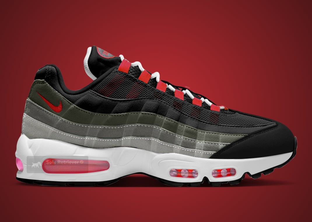 Nike Air Max 95 Big Bubble Reverse Solar Red