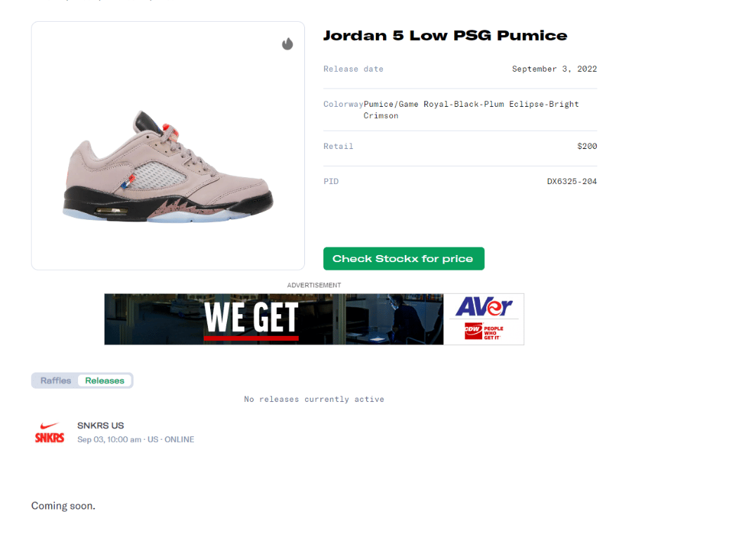 PSG x Air Jordan 5 Retro Low Release Guide