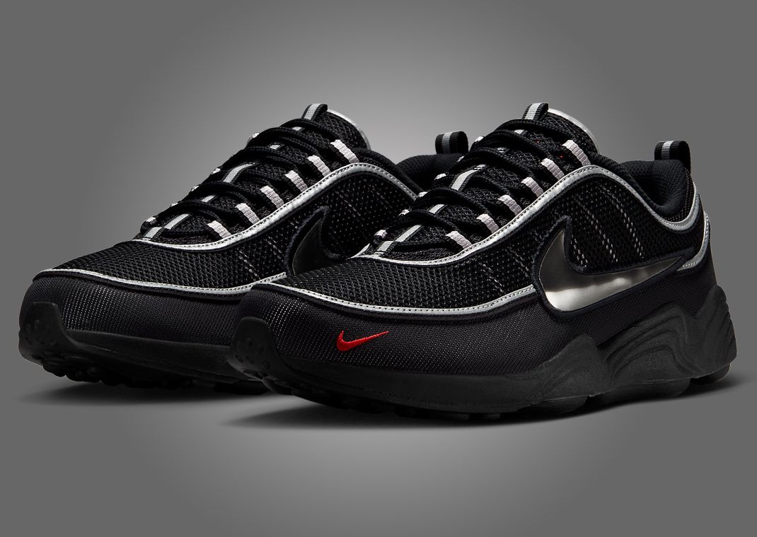 The Nike Air Zoom Spiridon Black Metallic Silver Releases Spring 2025