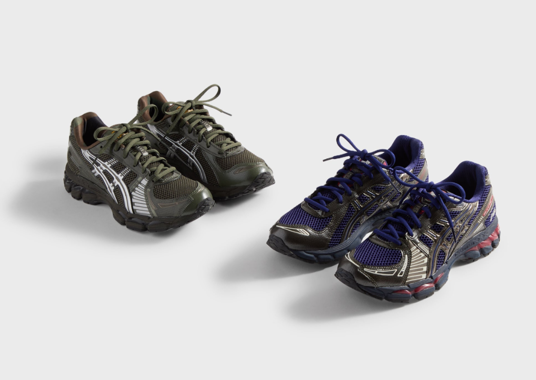 Kith x Marvel vs. Capcom x Asics Gel-Kayano 12.1 Captain America vs. Guile Angle