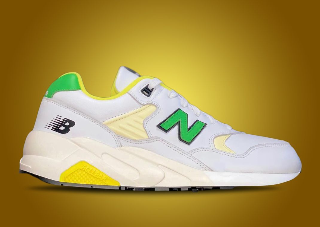 New Balance 580 V2 White Green Yellow