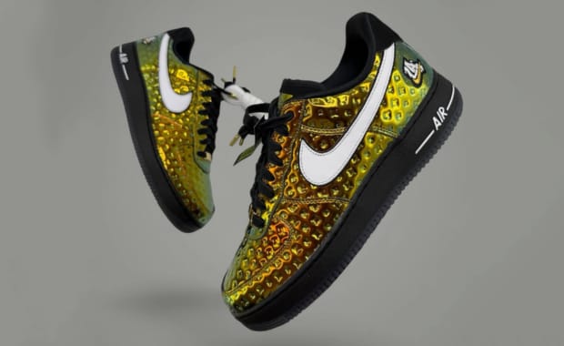 This Nike Air Force 1 Low Warning Label PE is a Gold Medal Leftover from All-Star Weekend