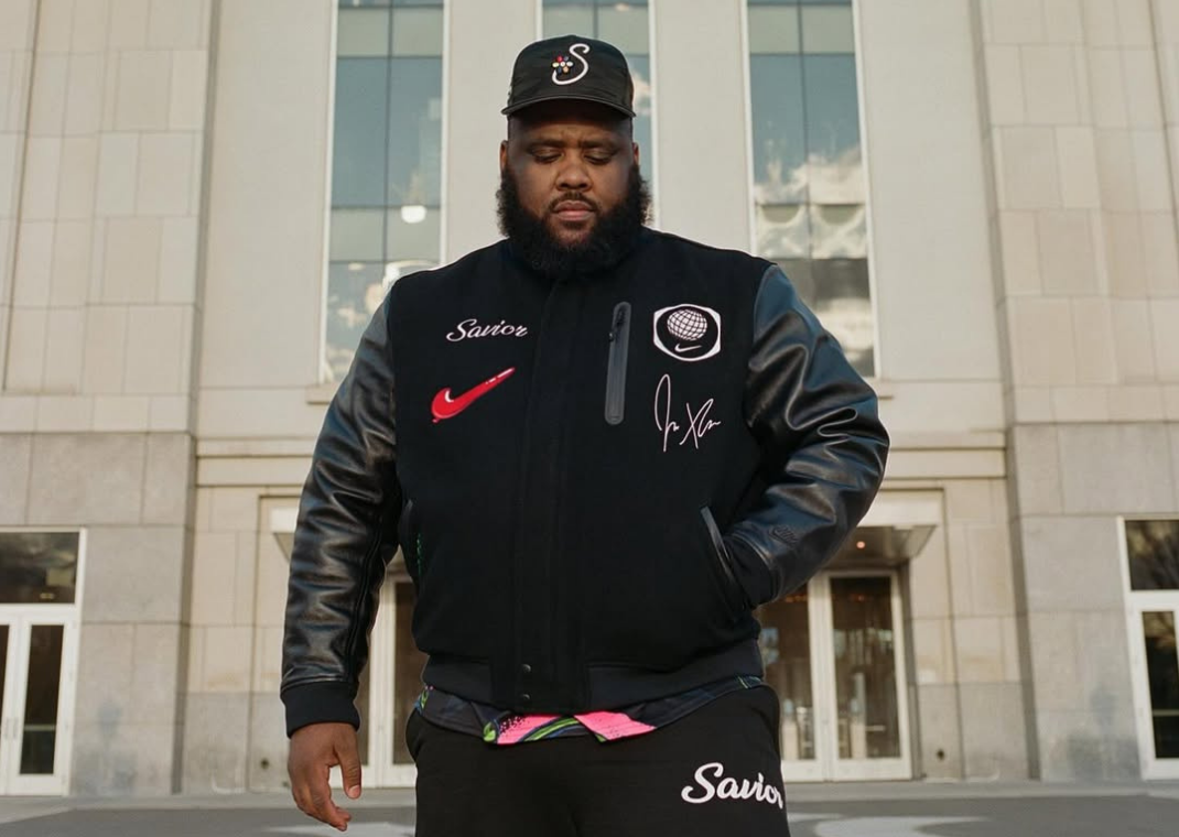 Jae Tips wearing Savior x Nike jacket