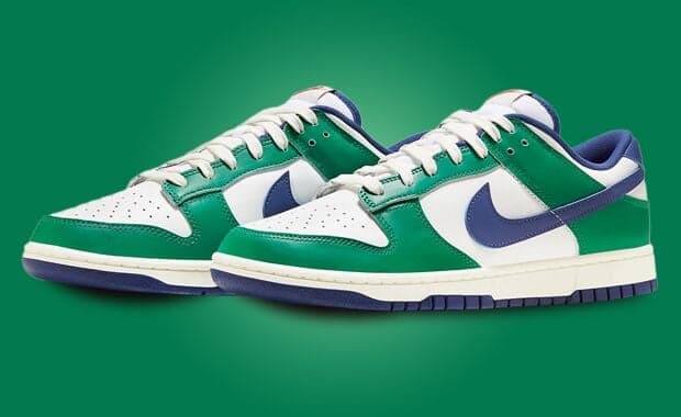 The Nike Dunk Low Mixes a Malachite Green With Blue