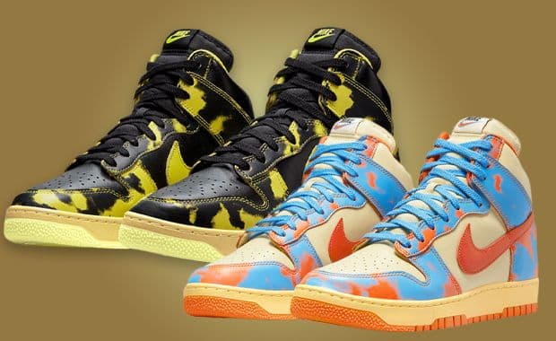 Nike Dunk High 1985 Yellow And Orange Acid Wash Release Date