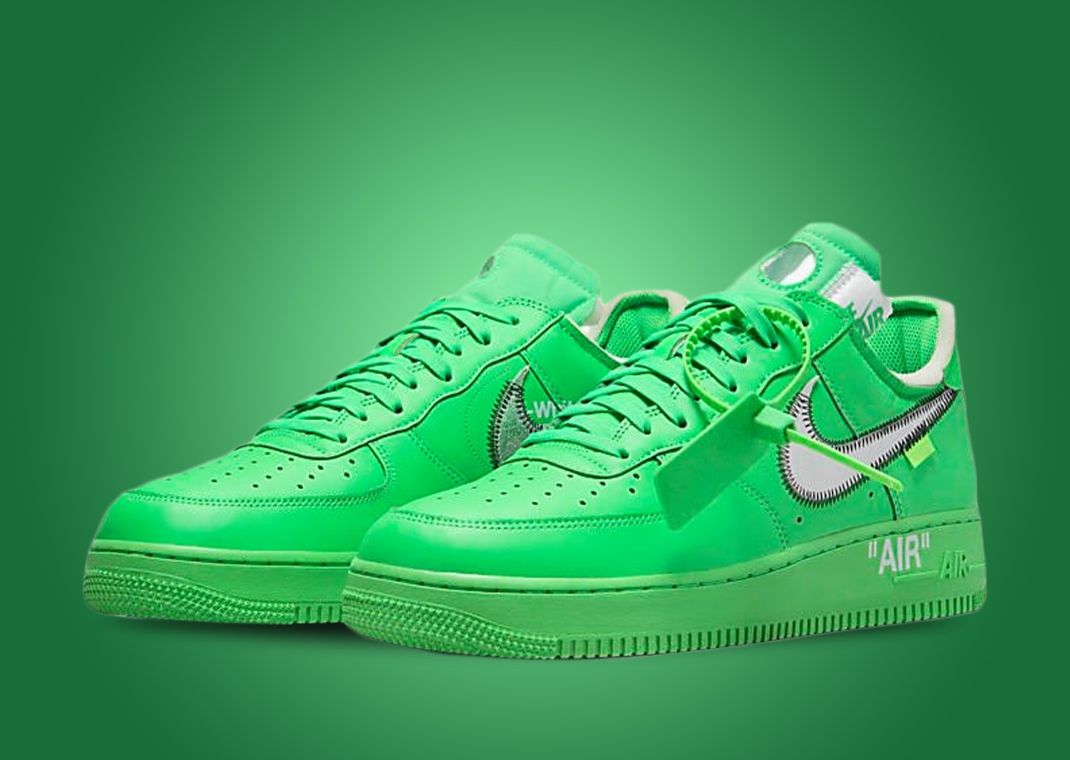 Off-White x Nike Air Force 1 Low Light Green Spark