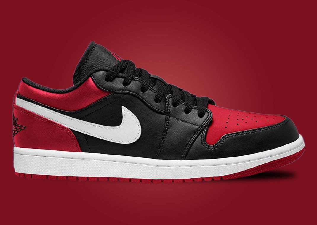 Air Jordan 1 Low Black Gym Red White