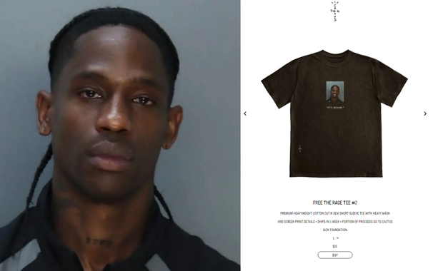 Travis Scott Mugshot Tee