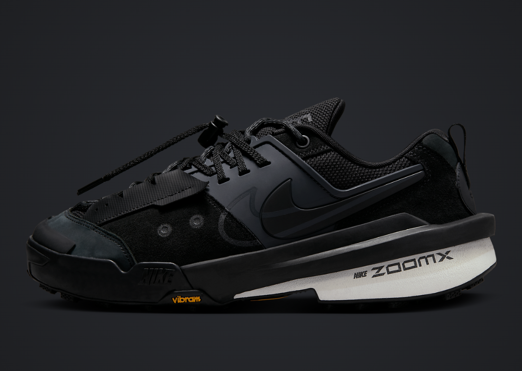 sacai x Nike Zegamadome SP Black Lateral