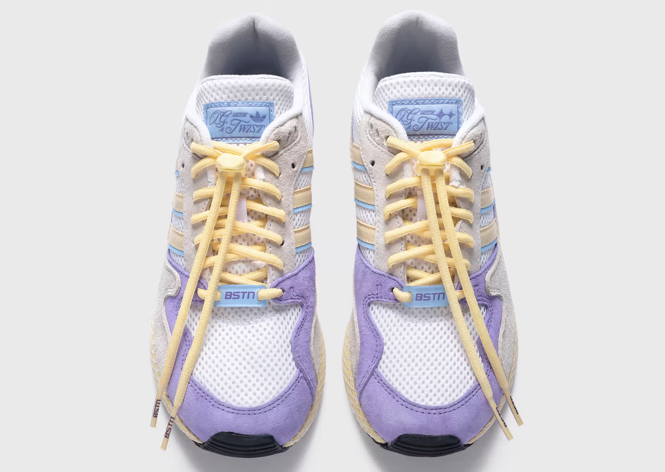BSTN x adidas Oregon Ultra Tech OG With a Twist White Purple - Top