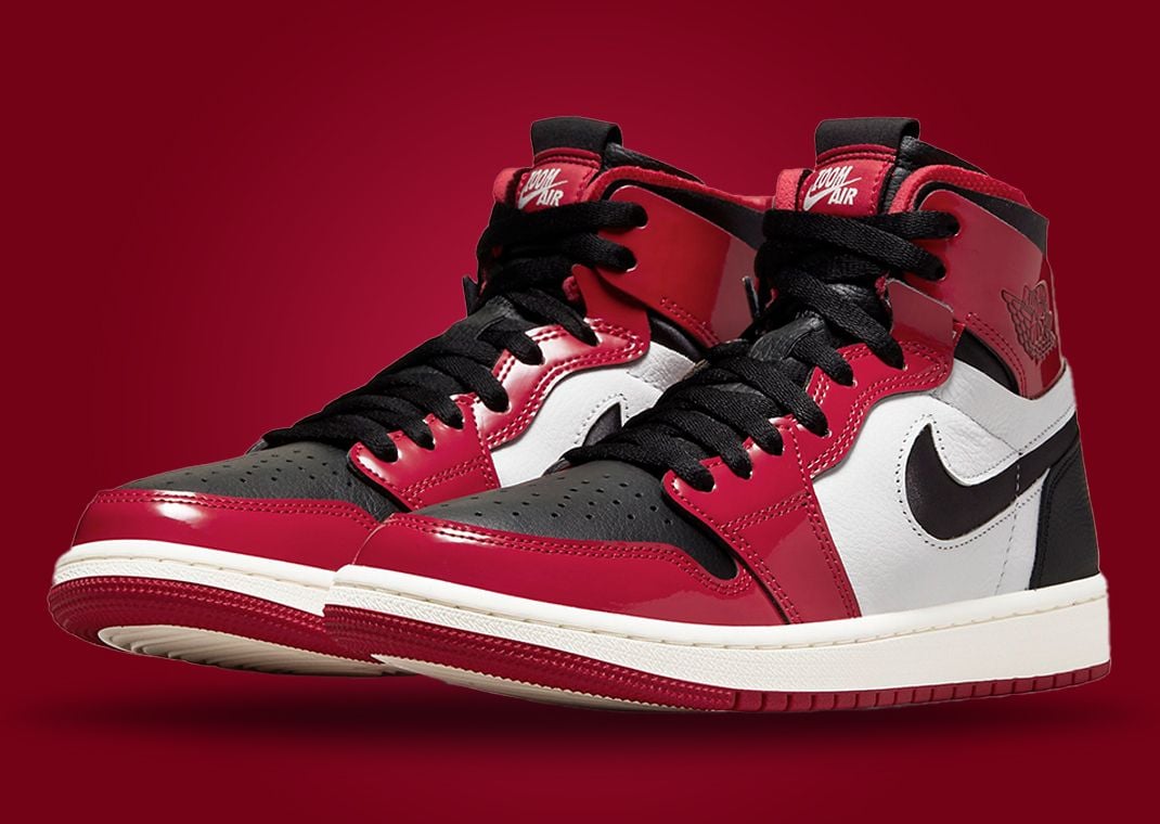 Air Jordan 1 High Zoom CMFT "Patent Black Toe" (W)