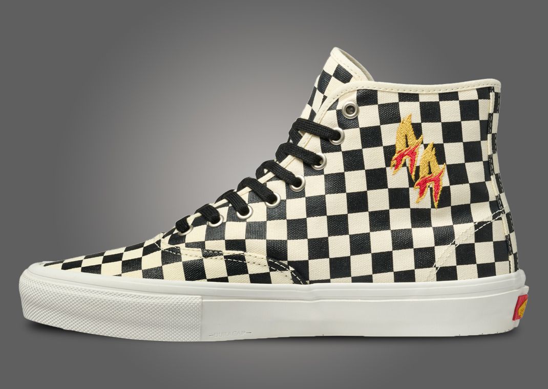 Andrew Allen x Vans Skate Authentic High Checkerboard Medial