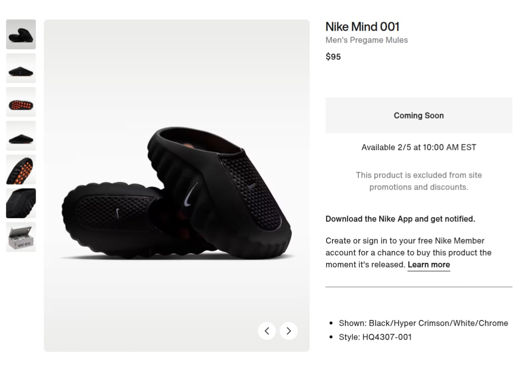 Where to Buy the Nike Mind Black Collection