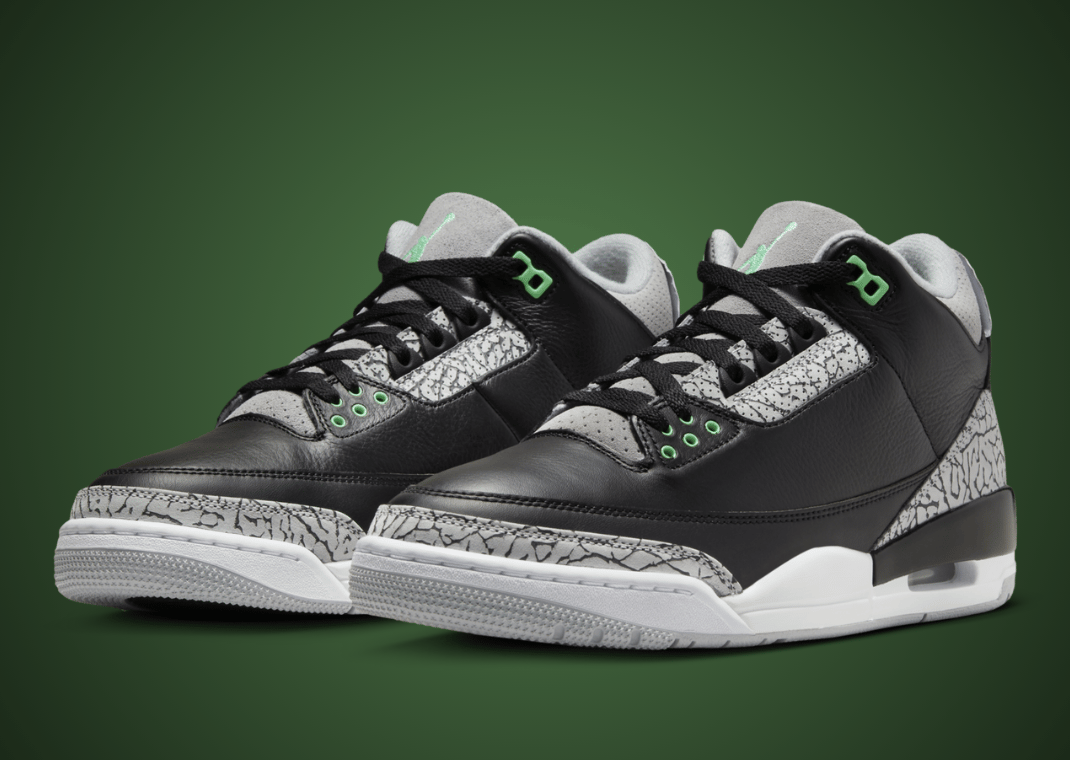 The Air Jordan 3 Retro Green Glow Releases March 2024