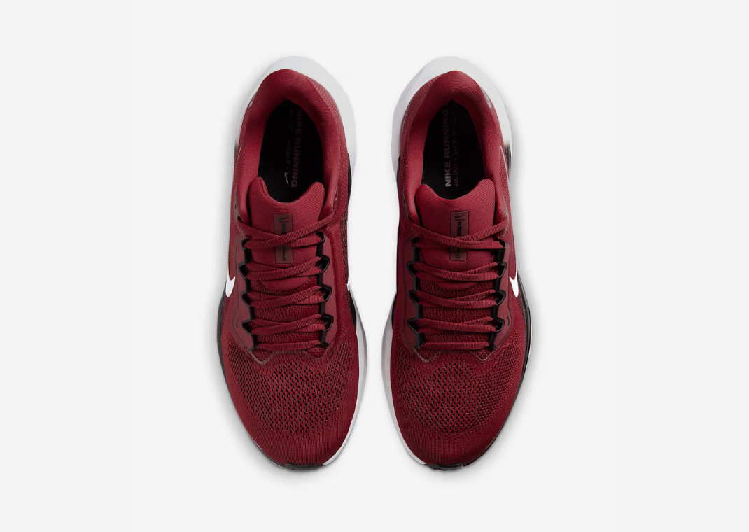 NCAA x Nike Pegasus 41 University of Oklahoma Overhead View