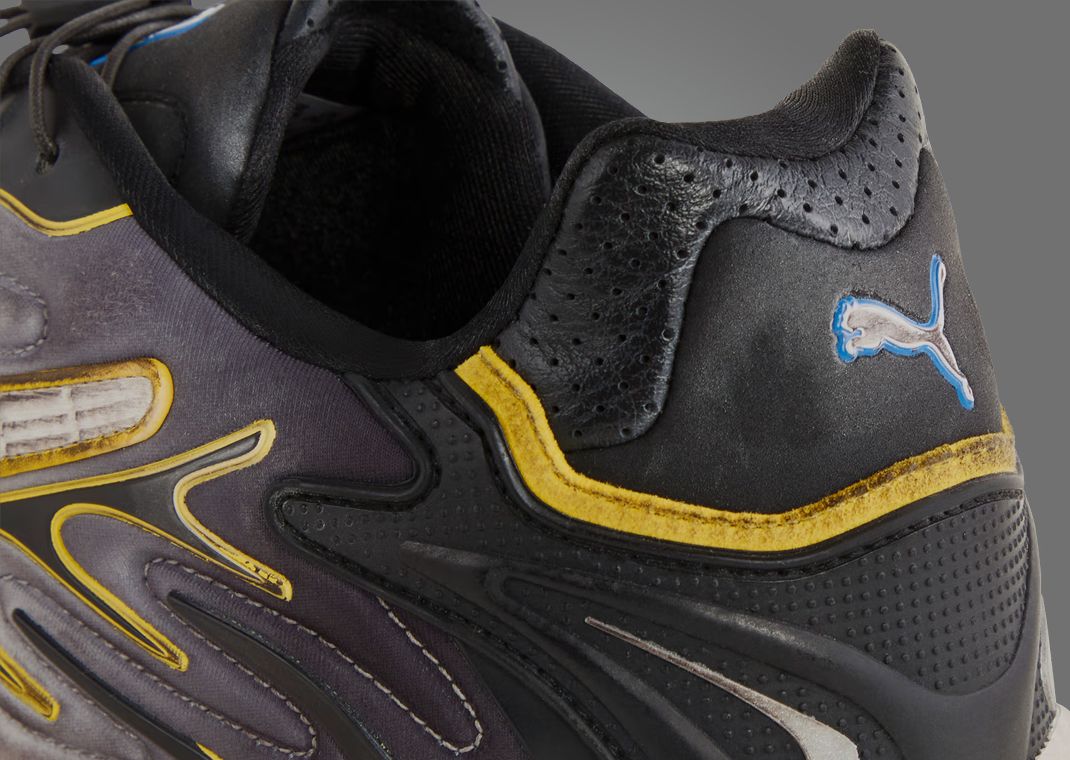 A$AP Rocky x Puma Inhale Distressed Cream Black Heel Detail