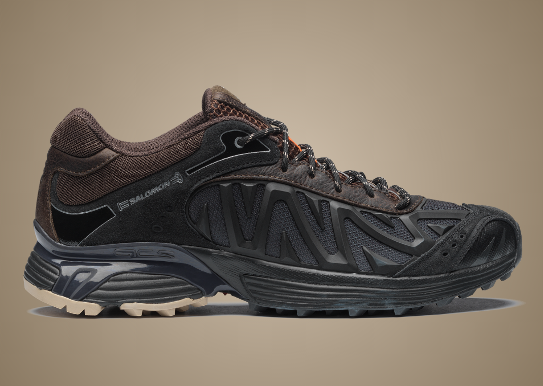Aries x Salomon XT Whisper Black Earth Brown - Lateral