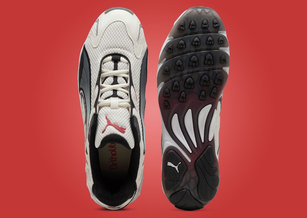 Puma Inhale White Black Red Top & Outsole