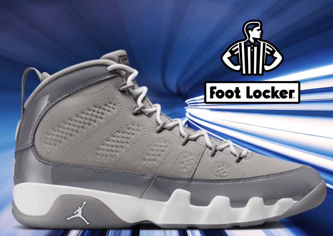 Jordan 9 Cool Grey Foot Locker Restock July
