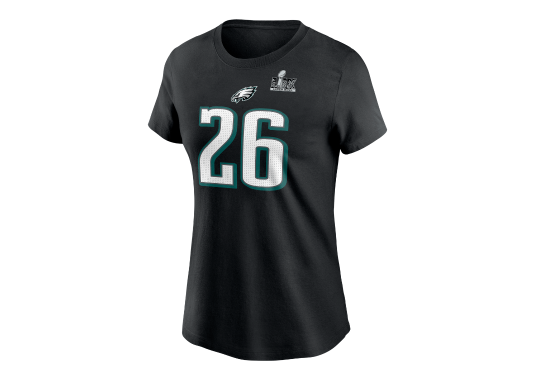 Saquon Barkley Philadelphia Eagles Super Bowl LIX Women's Nike NFL T-Shirt