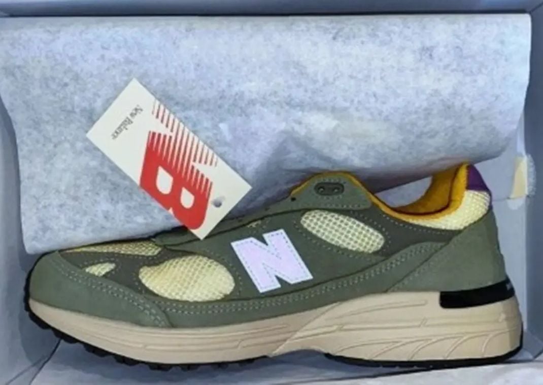 New Balance 993 Made in USA Olive Leaf Maize