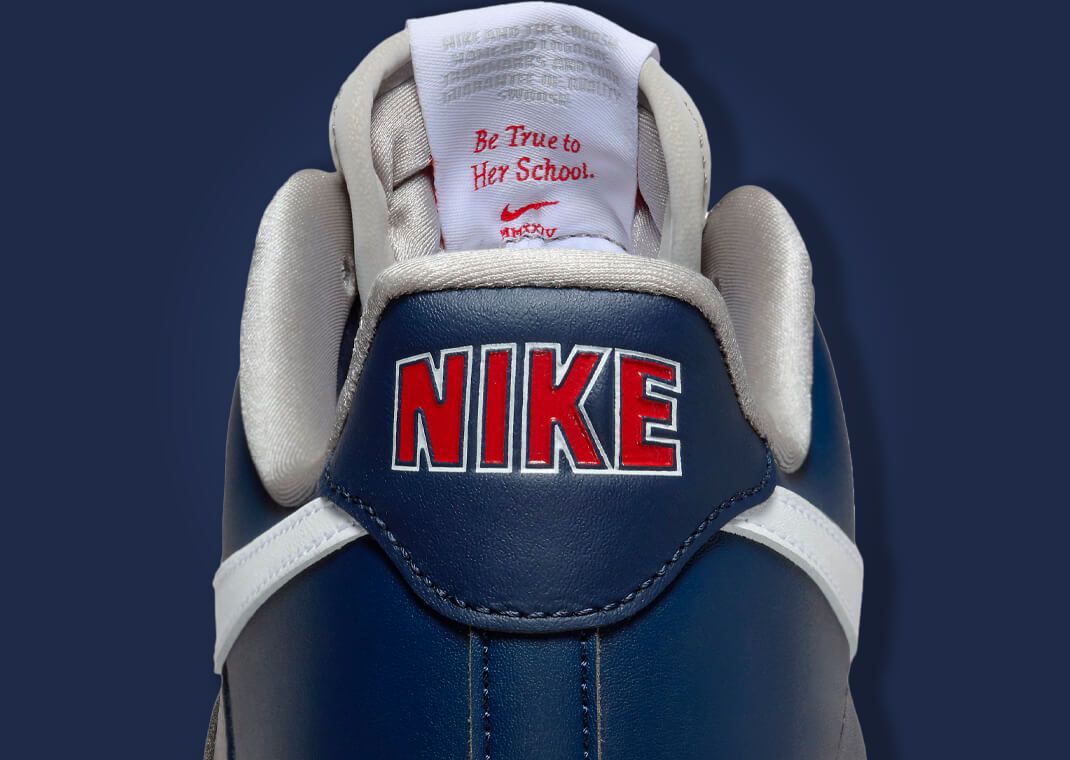 Nike Air Force 1 Low Be True To Her School College Navy (W) Back Heel