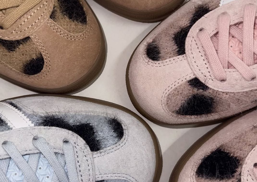 atmos Pink x adidas Gazelle Indoor Trinity Leopard Pack